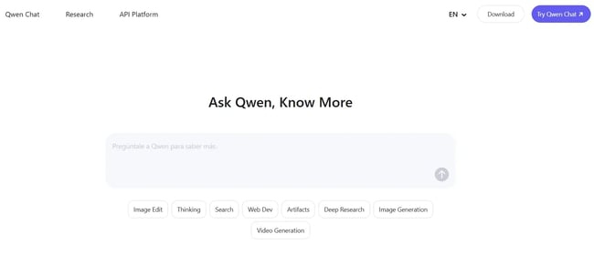 open source ai qwen chatbot, ai chat generation