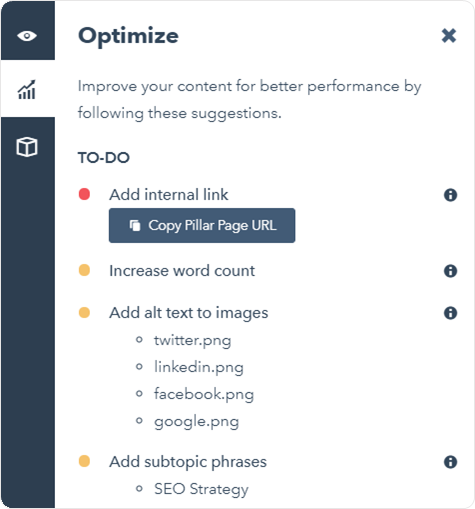 optimize tab