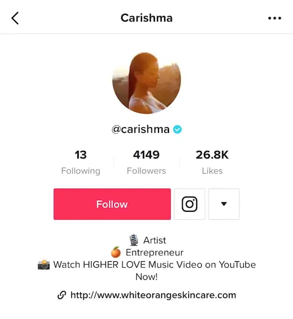 @charishma's tiktok bio with emojis