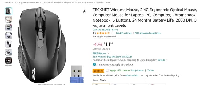 Comparisons with Amazon Basics mouse