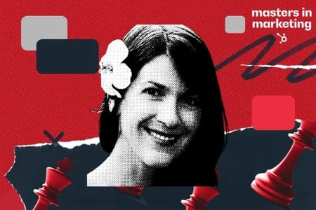 Image of Pamela Vaughan on a black and red background