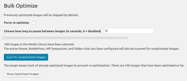 plugins to speed up wordpress: ewww image optimizer
