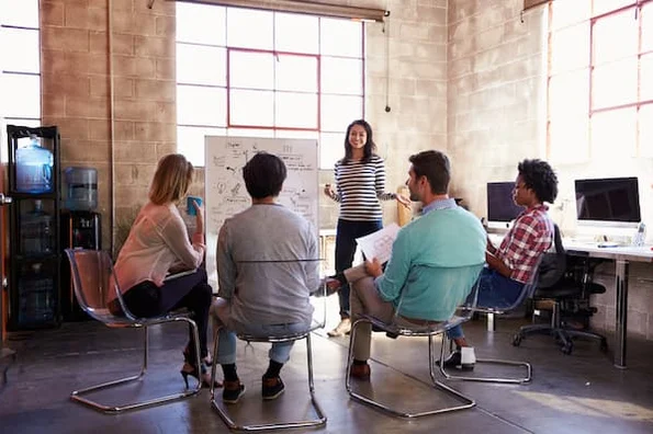 facilitator demonstrating how to run a focus group for your business and insightful feedback