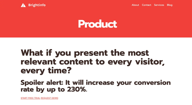 personalization software, bright info