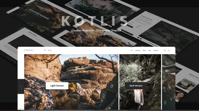 photography website templates Kotlis