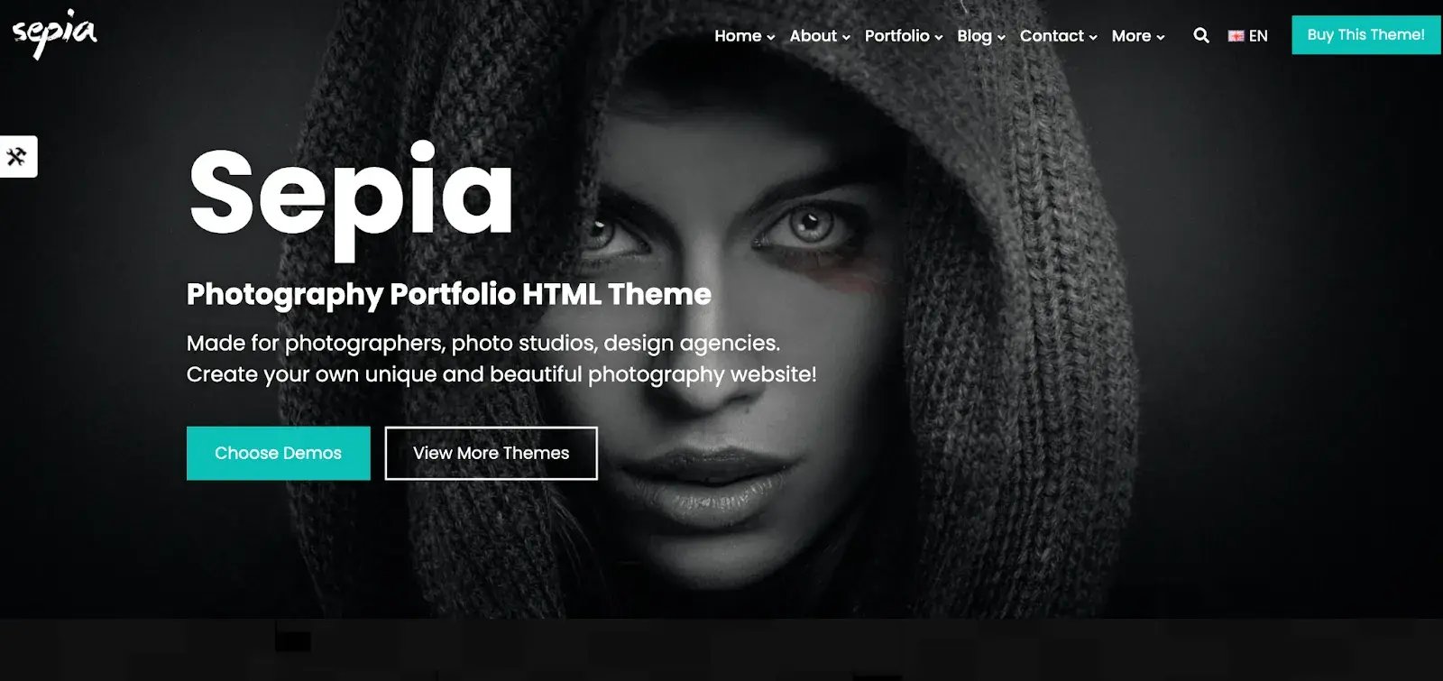 photography website templates, Sepiaa