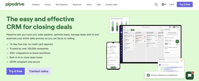 pipedrive, business brokers crm