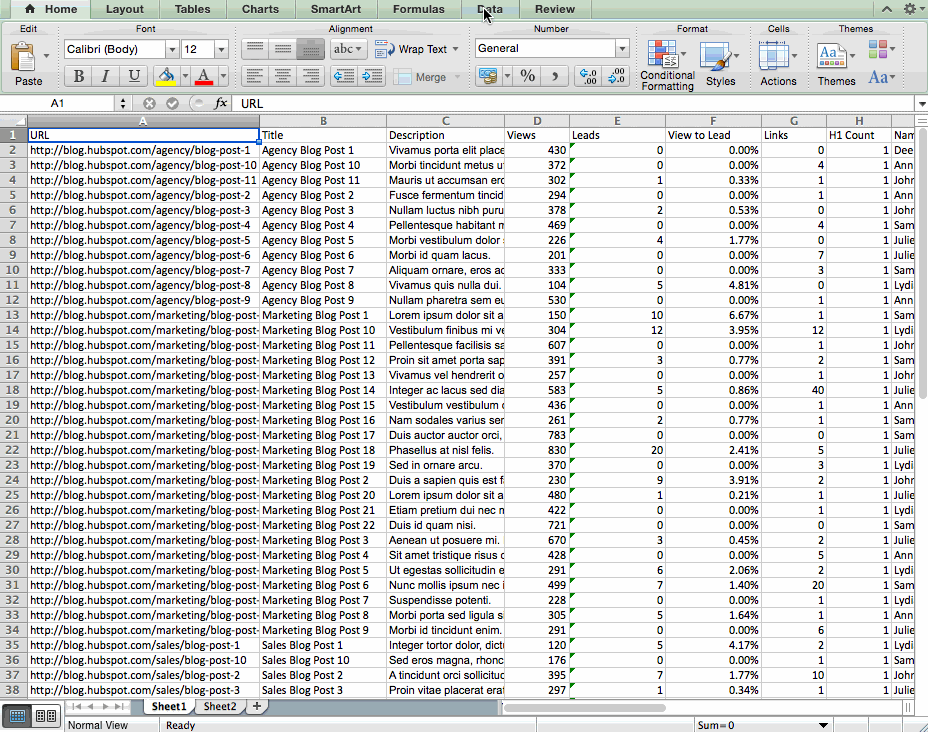 Excelでピボットテーブルを作成する手順の流れ