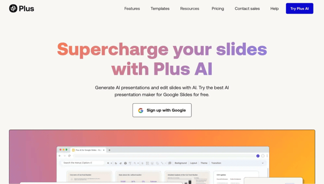 plus ai best ai powerpoint generator
