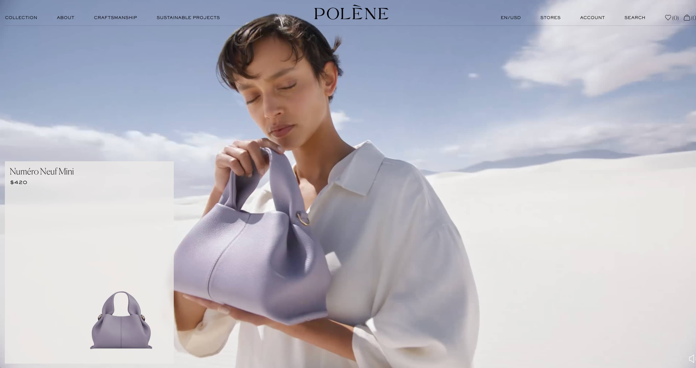 polene fashion homepage
