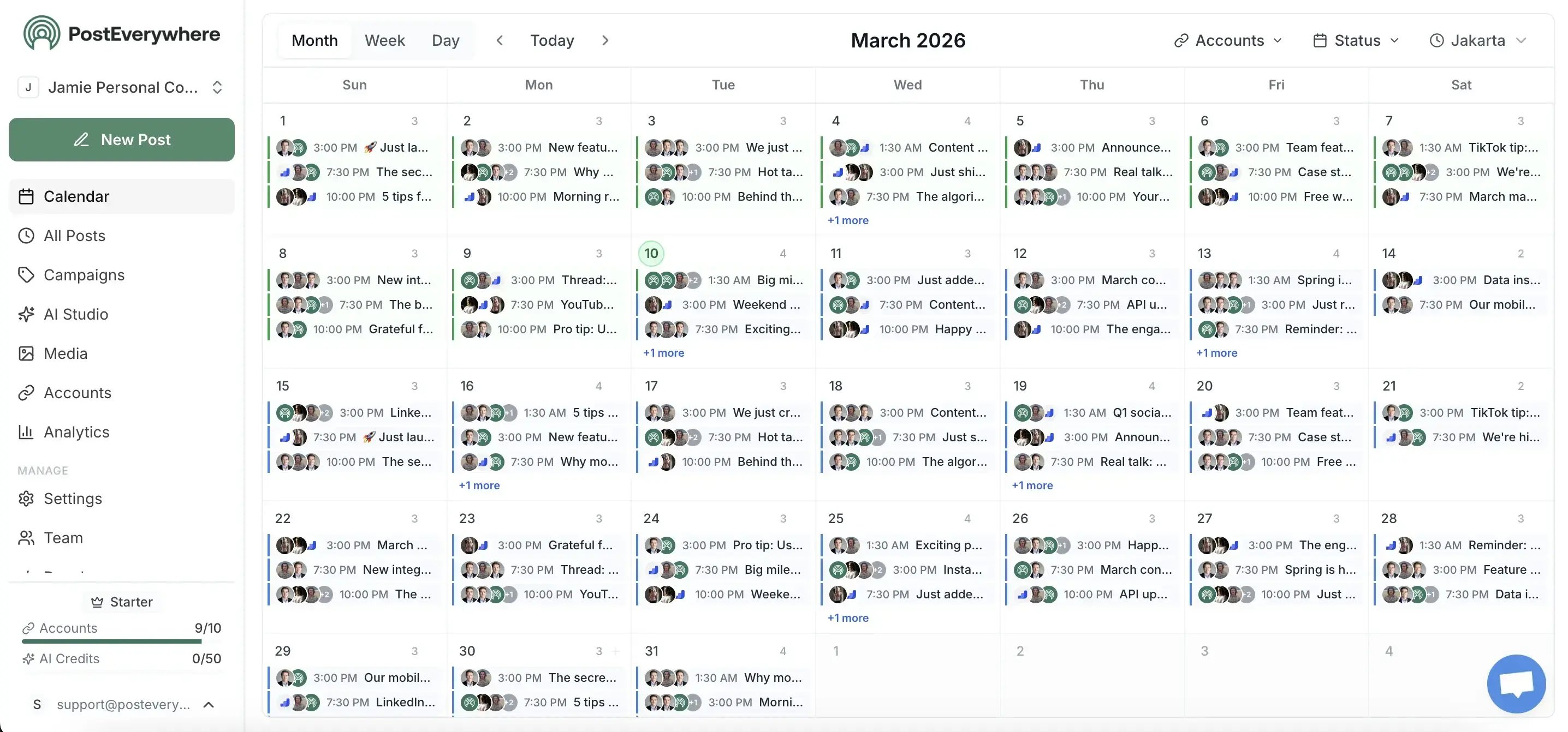 posteverywhere social media scheduler hubspot