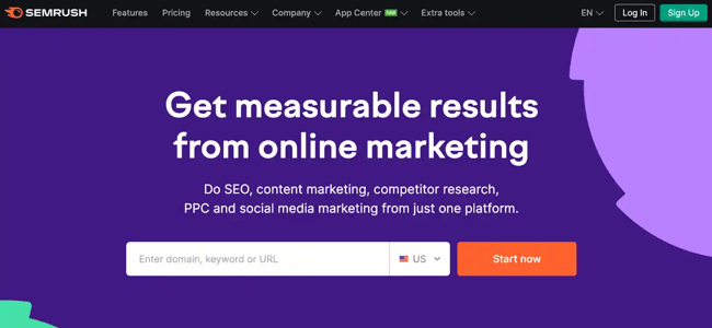 ppc competitor analysis, semrush