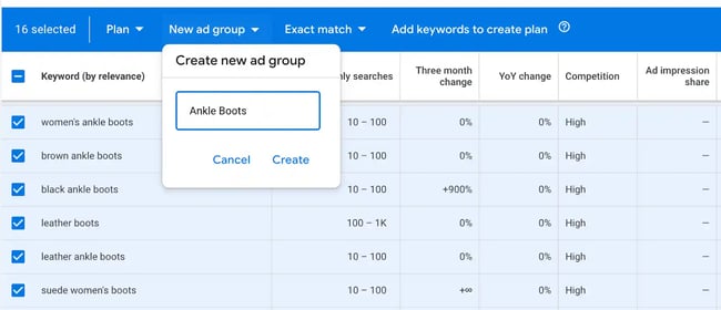 Save your keywords and test results.