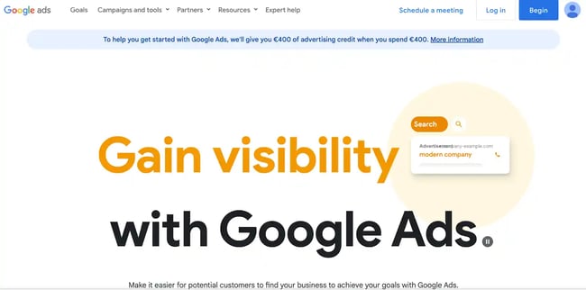 Create your Google Ads account.
