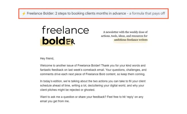 Freelance Bold preview text examples