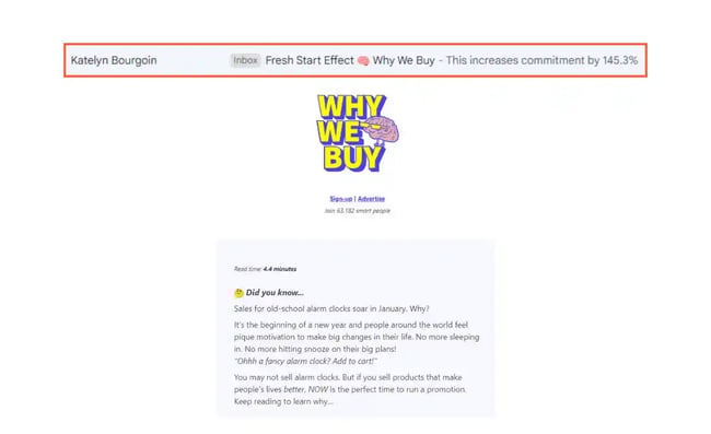 Why We Buy preview text examples