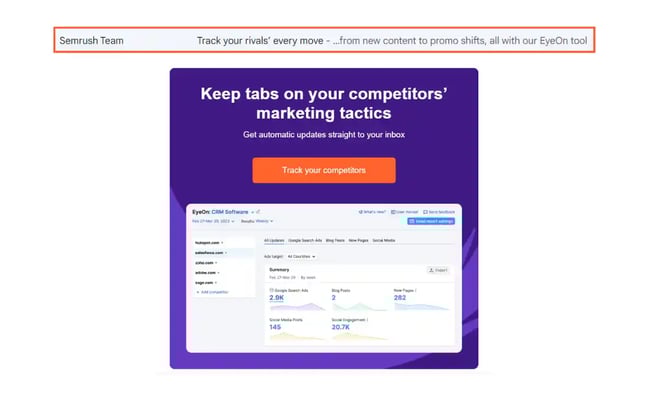 Semrush preview text examples