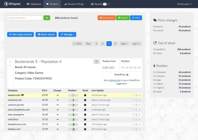 price optimization tool: Prisync