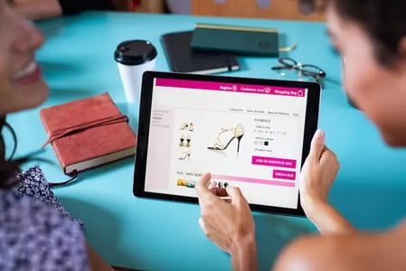 customers enjoying the best product page designs while online shopping