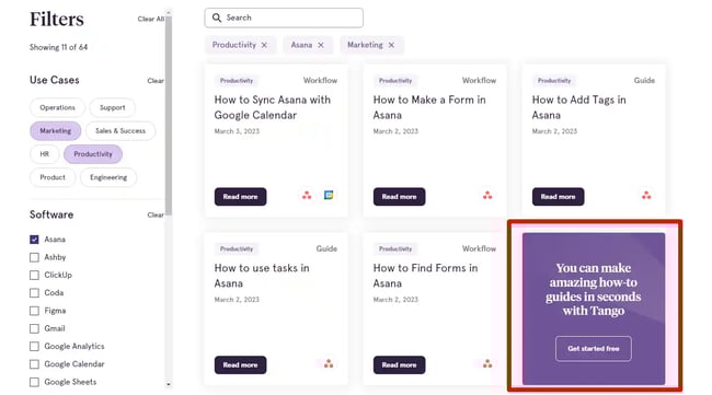 programmatic seo, tango start