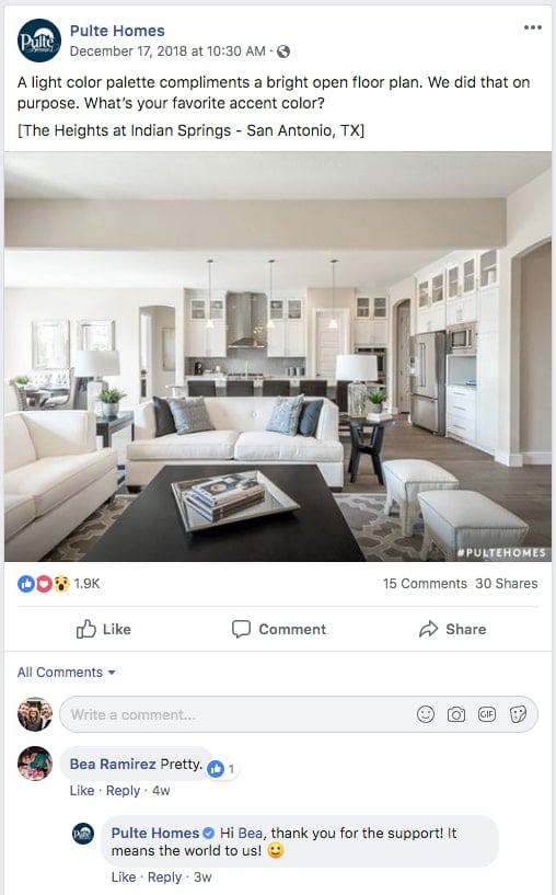 pulte-homes-facebook-comments