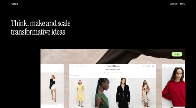 react website examples farco