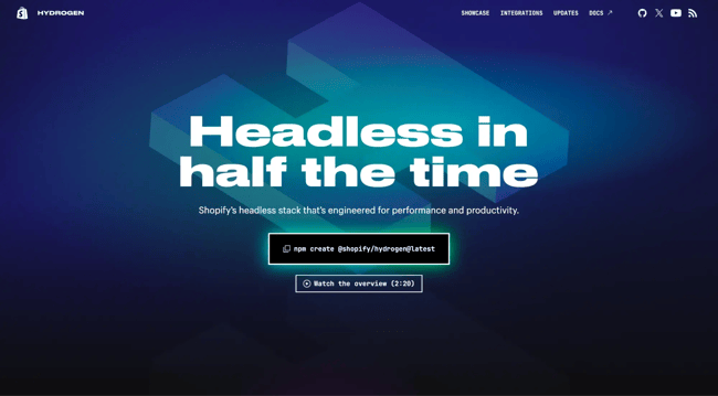 react website examples, hydrogen
