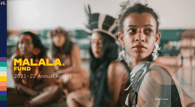 react website examples, malala fund