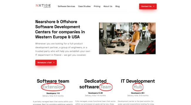 react website examples, nxtide