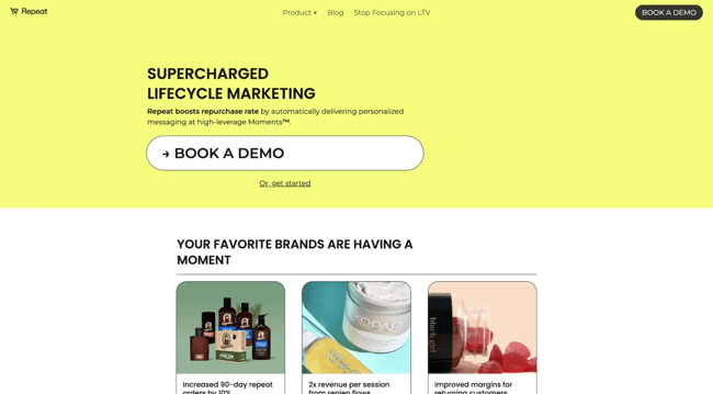 react website examples, repeat