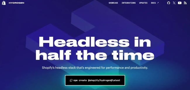 react website example, hydrogen