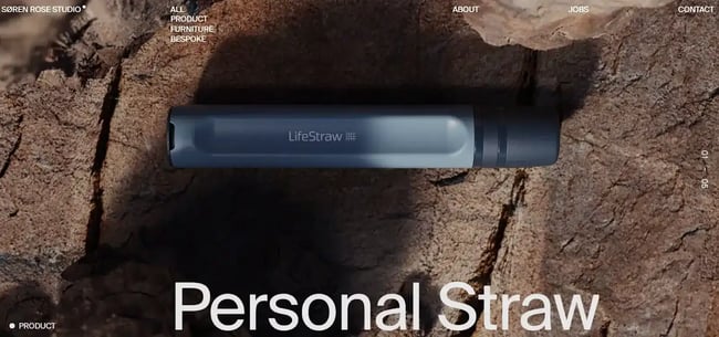 react website example, soren rose studio