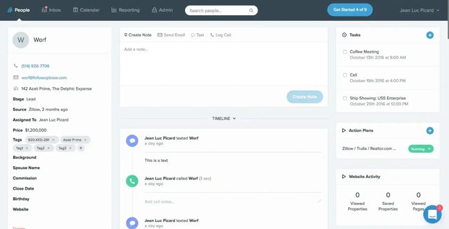 Follow Up Boss CRM for real estate businesses