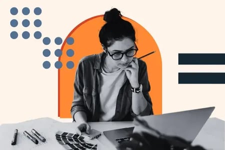 woman works on a rebranding strategy
