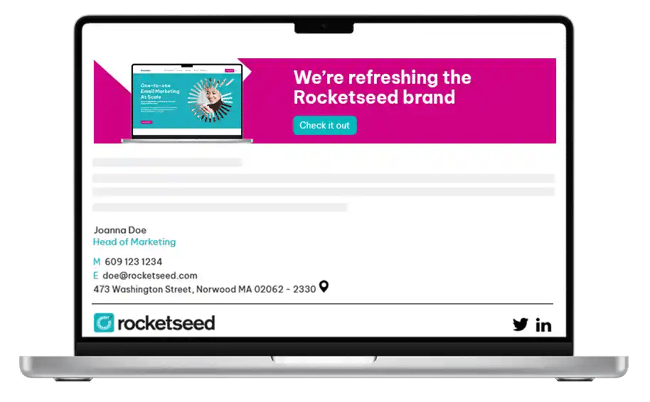 Rebranding Announcement Email Examples - Rocketseed