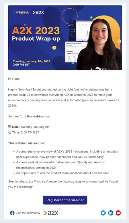Rebranding Announcement Email Examples - A2X 2023