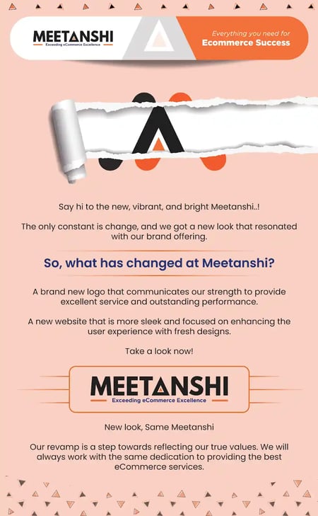 Rebranding Announcement Email Examples - Meetanshi