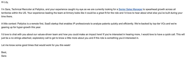 Sales Manager Position - Best Recruiting Emails