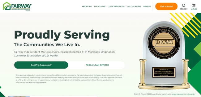 Fairway Independent Mortgage Corporation homepage