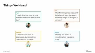 report user feedback, UX audit