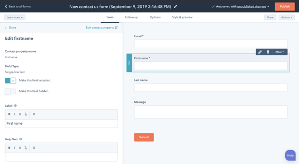 required form field example