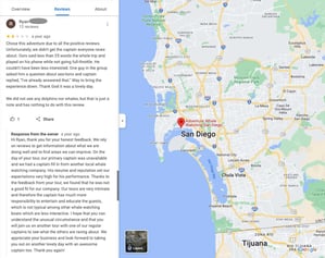 bad review example, google maps