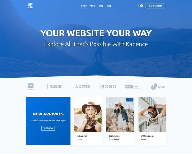 responsive wordpress theme: kadence 