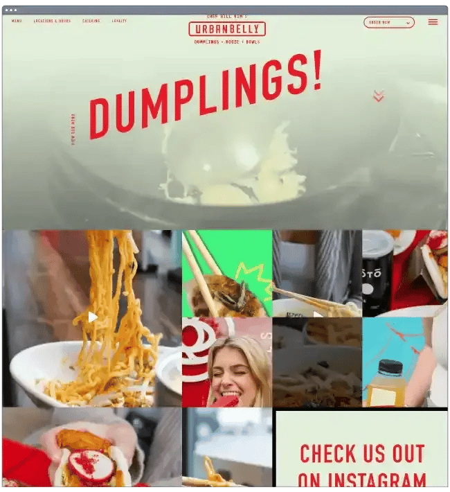 restaurant website templates urbanbelly