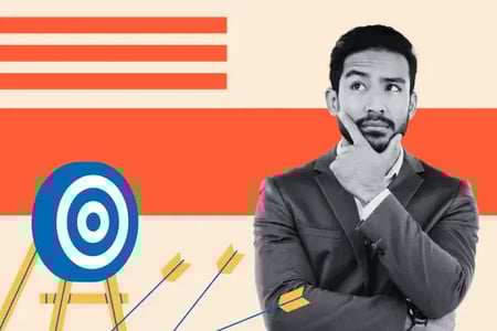 man looking at missed revenue targets