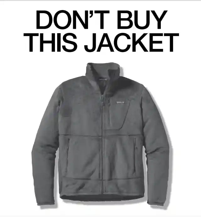 Patagonia Don't Buy This ad
