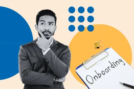 man reviewing onboarding best practices