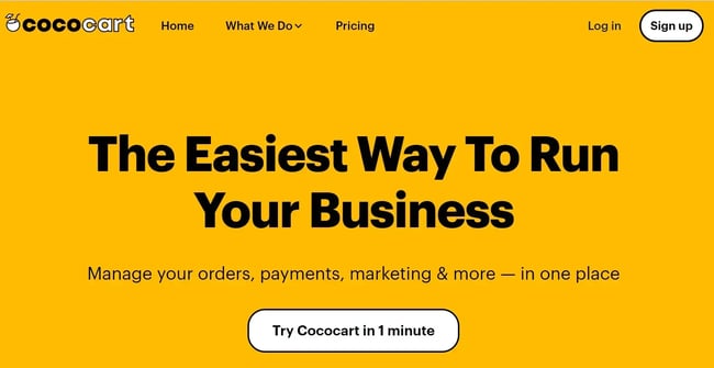 SaaS website design inspiration  - Cococart