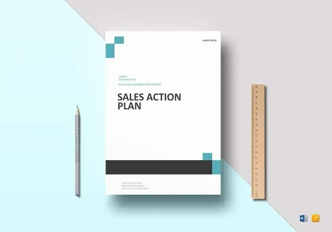 sales action plan template from besttemplates
