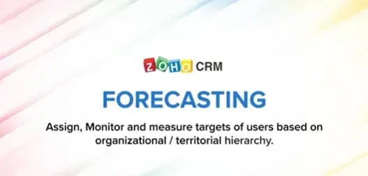 sales forecasting software - zoho